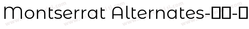 Montserrat Alternates-常规字体转换